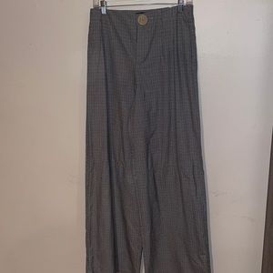 Back To Work Checkered Print Pants